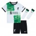 Billige Liverpool Alexis Mac Allister #10 Børnetøj Udebanetrøje til baby 2023-24 Kortærmet (+ korte bukser)